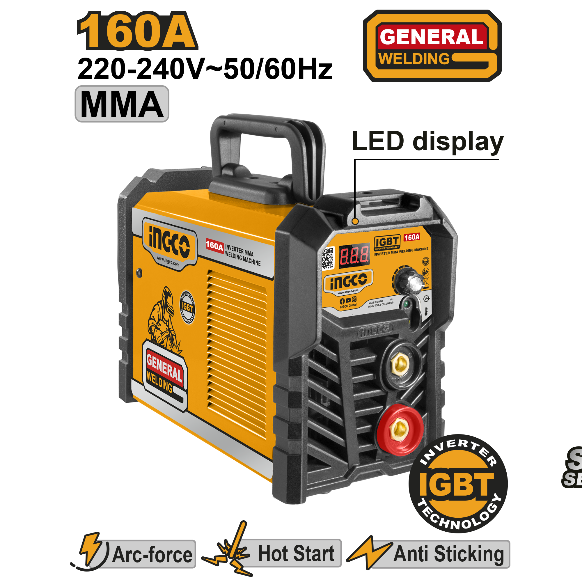 160A Inverter MMA welding Machine - ING-MMA16028