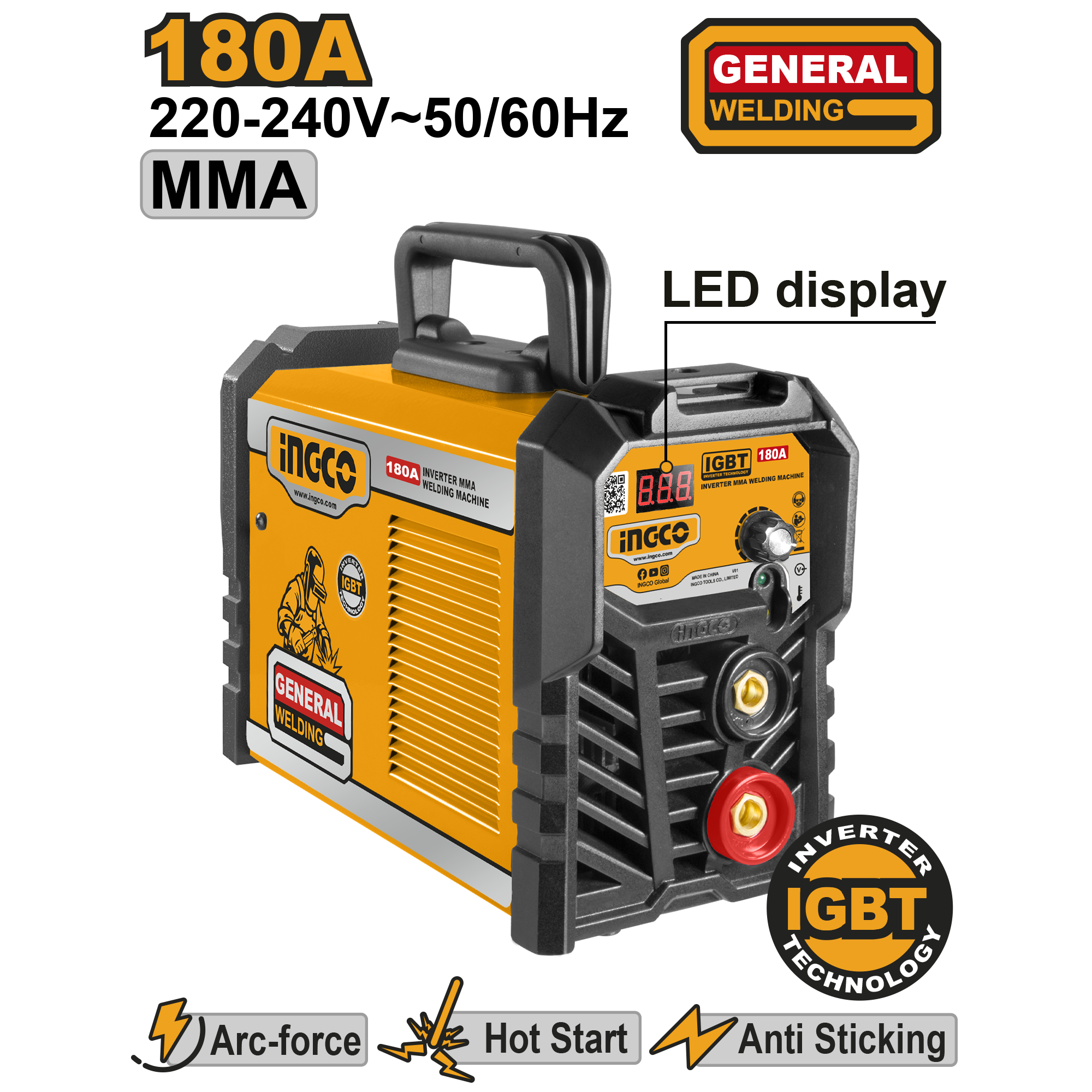 180A Inverter MMA Welding Machine - ING-MMA18028