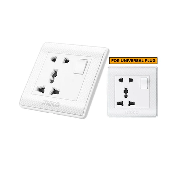 16A Universal socket with switch(1 Gang) - HESST1116A
