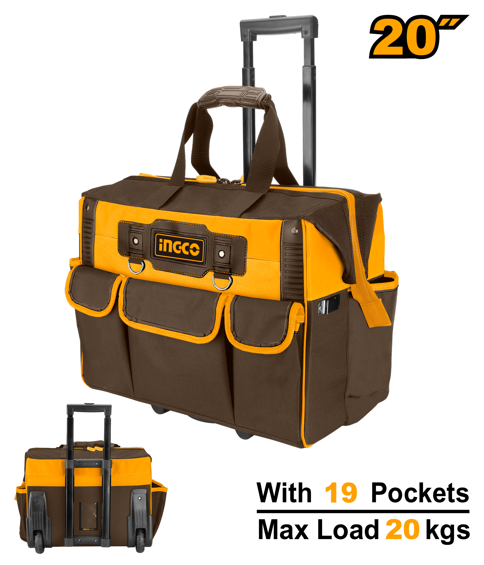 20" Rolling Rigid Tool Bag - HRRTB2015