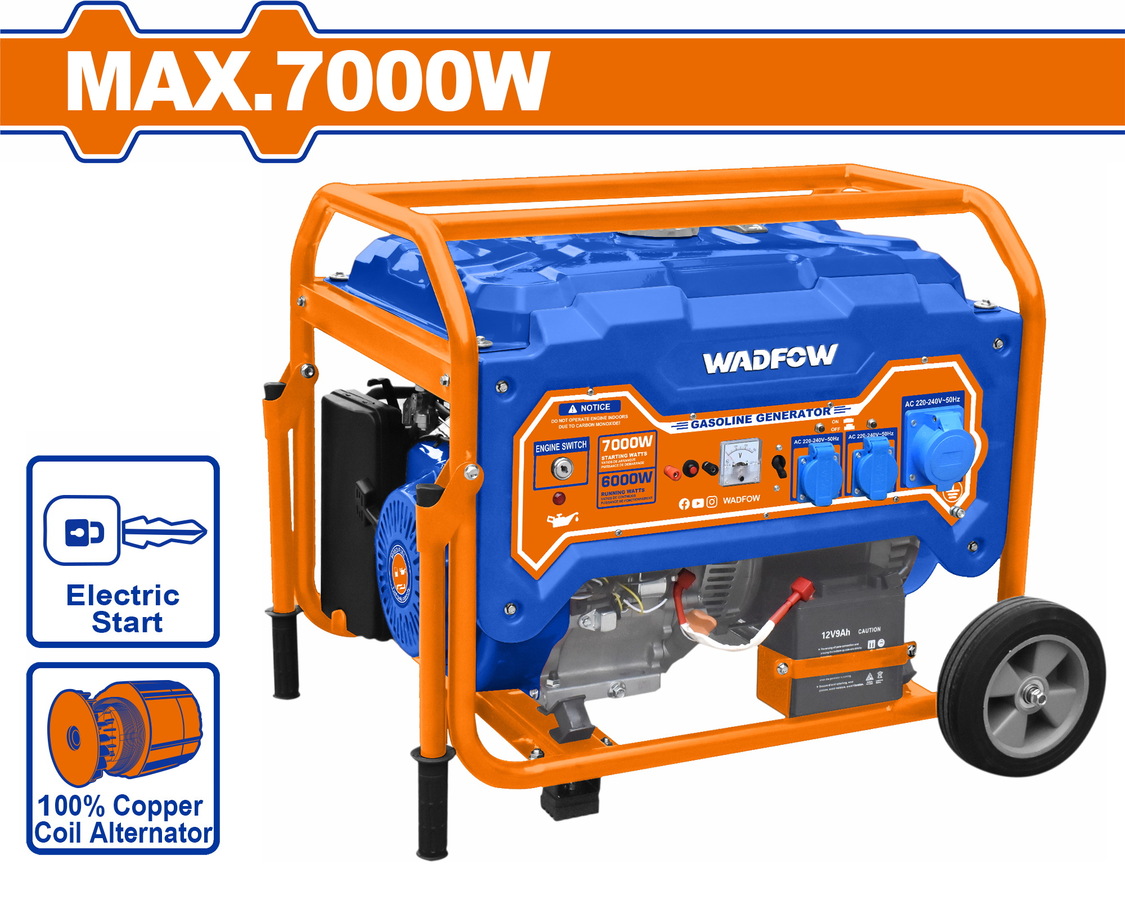 WADFOW 7000W Gasoline Generator - WGEAA09