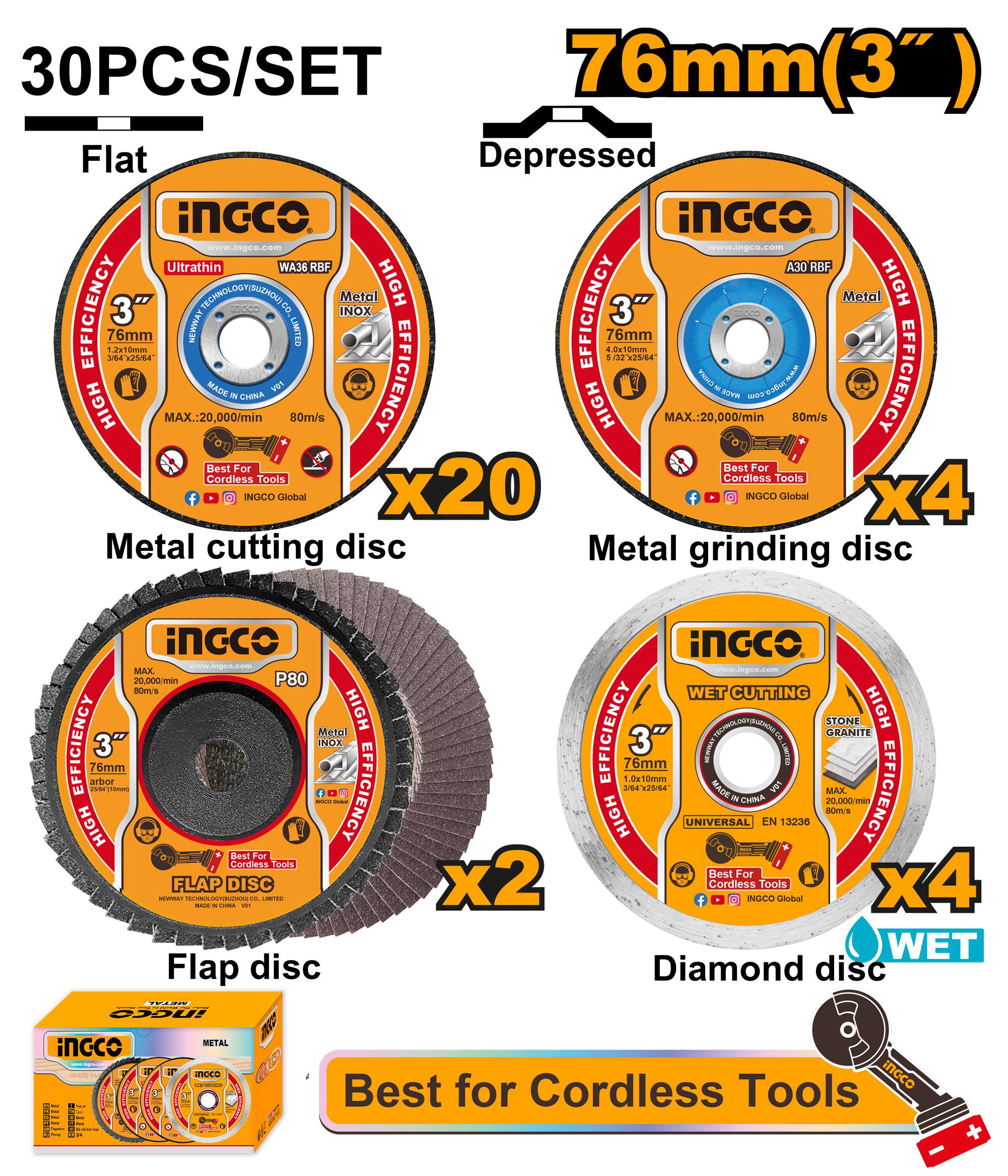 Cutting & Grinding Disc Set - MCD07630