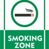 Customized Designated Smoking Area Signage