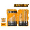 22 PCS Drill Bits Screwdriver Bits Set - AKDL12201