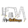 4X3Steps Multi-purpose Aluminum Ladder - HLAD04431