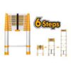 6 Steps Telescopic Ladder - HLAD08061