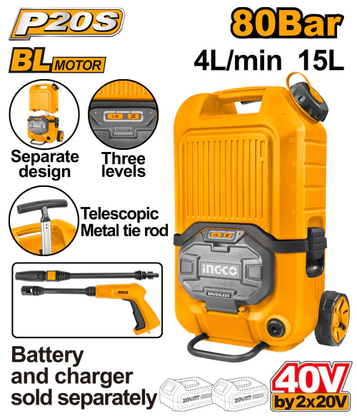 Lithium-ion pressure washer