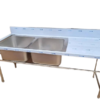 Stainless steel mobile standing sink