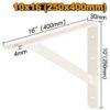 10X16MM Heavy Duty Shelf Brackets - IHDSB1016