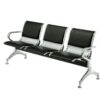Stainless steel 3 seat waiting chair