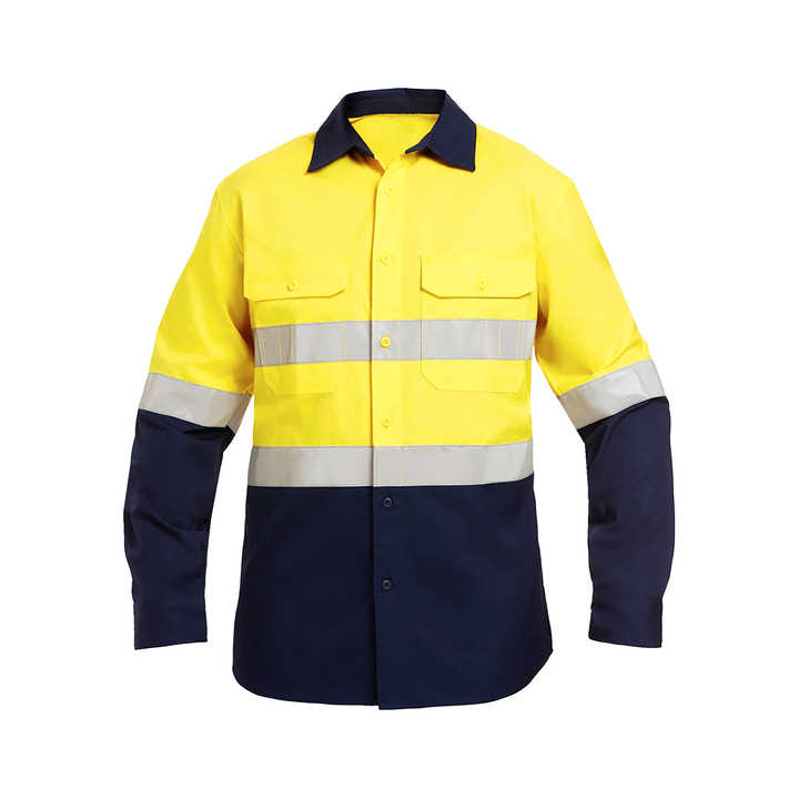 Long sleeve reflective work shirt