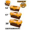 3pcs Plastic Tool Boxes Set - PBXK0301