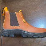 Ingco brown leather safety boots