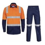 HI VISIBILITY POLYCOTTON WORKING UNIFORM (SPLIT)