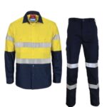 HI VISIBILITY POLYCOTTON WORKING UNIFORM (SPLIT)