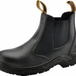 STEEL TOE SAFETY BOOT BLACK NUBUCK ALPHA VOLTZ