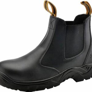 STEEL TOE SAFETY BOOT BLACK NUBUCK ALPHA VOLTZ