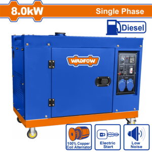 WADFOW 8000W Silent Single Phase Diesel Generator - WDG2A100