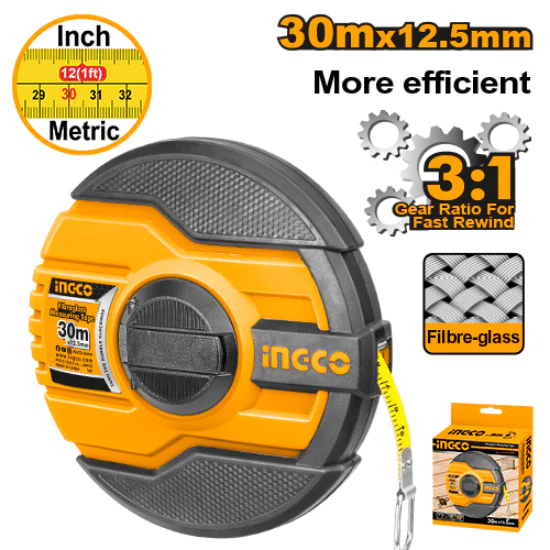 30M Fiberglass measuring tape - HFMT8330