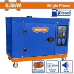 6500W Wadfow Single Phase Silent Diesel Generator - WDG2A80