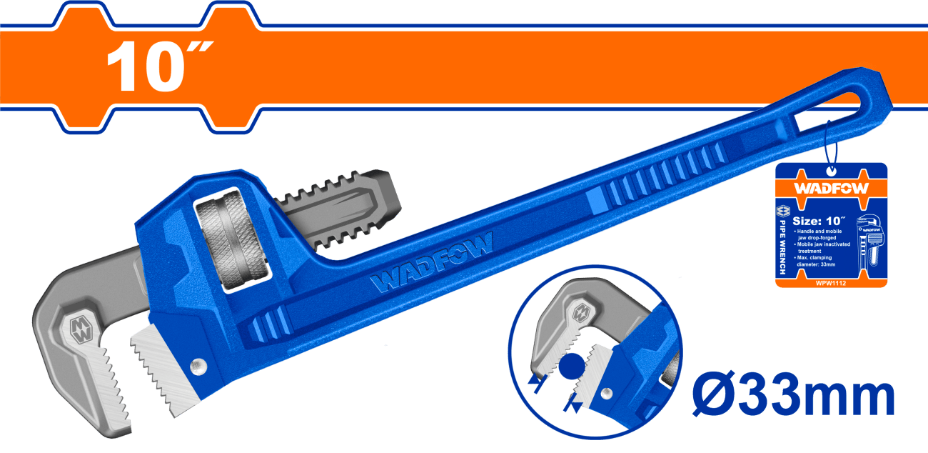 10" Pipe wrench (33mm) - WPW1110