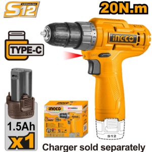 12V Lithium-Ion Cordless Drill with 1.5Ah Battery – CDLI12428