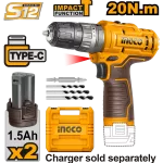 12V Lithium-Ion Cordless Hammer Impact Drill with LED Light – CIDLI12202