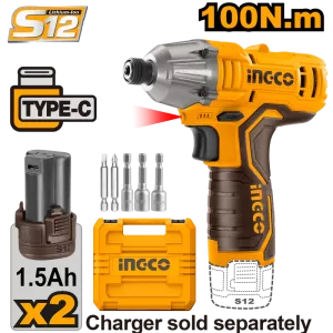 100Nm 12V Lithium-Ion Cordless Impact Driver – CIRLI12015