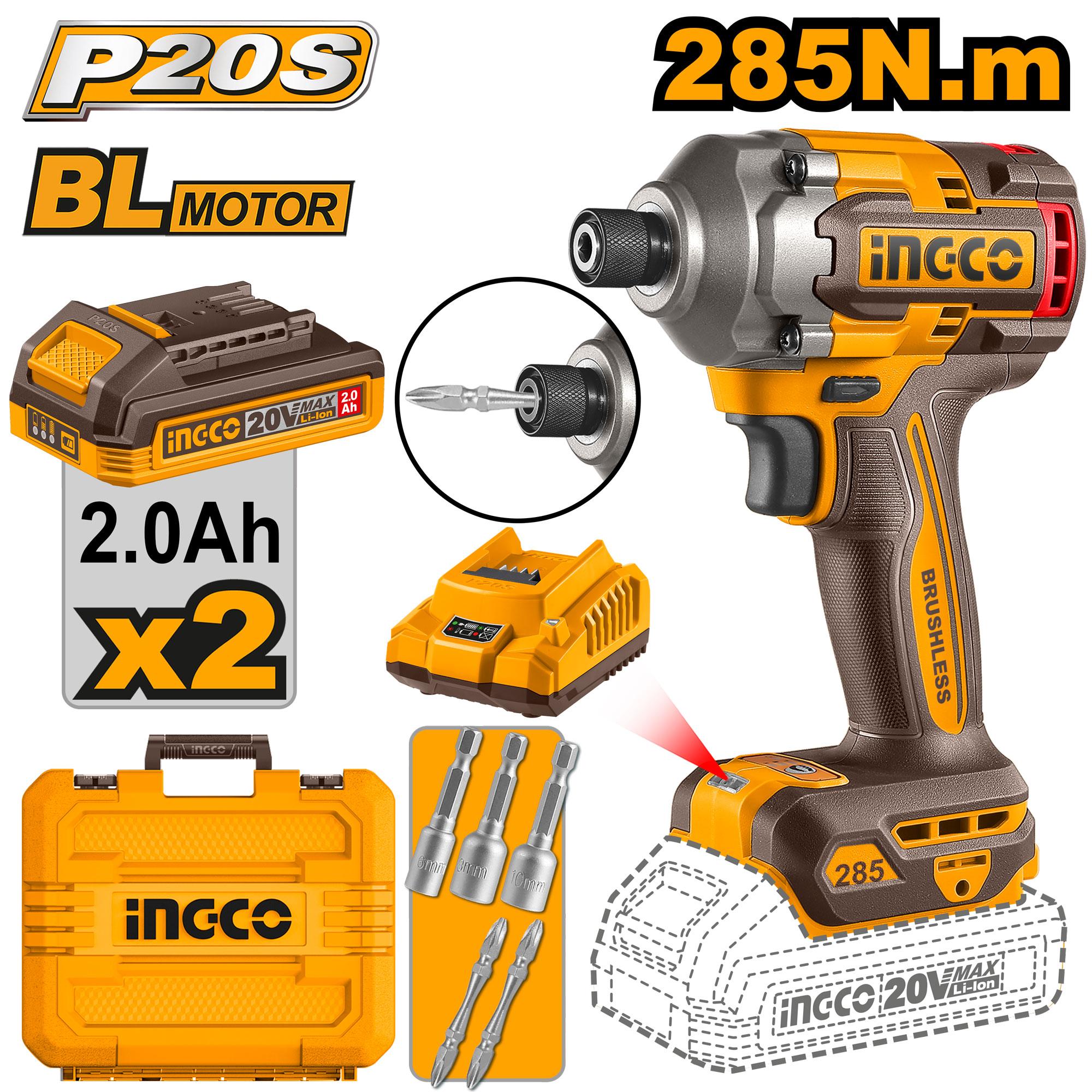 285Nm Brushless Cordless Impact Driver - CIRLI2028