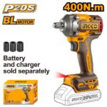 400Nm Lithium-Ion Cordless Impact Wrench - CIWLI20401