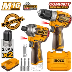 16V 2.0Ah Combo Screwdriver Drill + Impact Screwdriver - COSLI240968