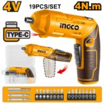 4V Lithium-Ion Cordless Screwdriver with Adjustable Handle & Work Light – CSDLI0442