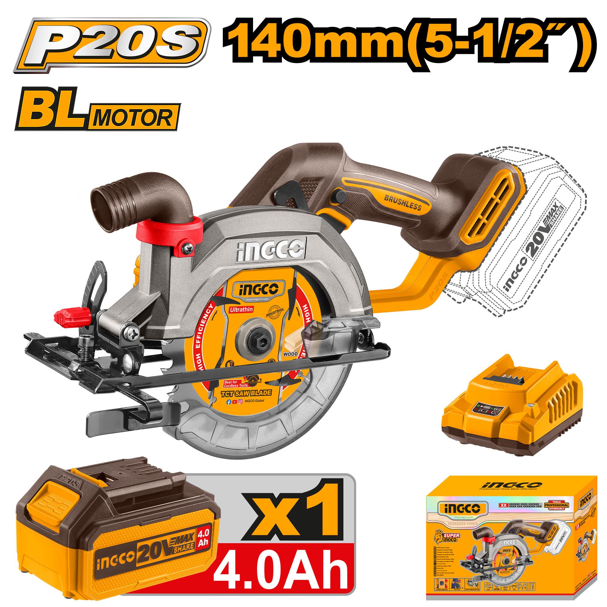 140MM Cordless Lithium-Ion Circular Saw with Brushless Motor – CSLI14021