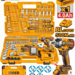152PCS Tool Set with Lithium-Ion Cordless Impact Wrench - HKTHP31521