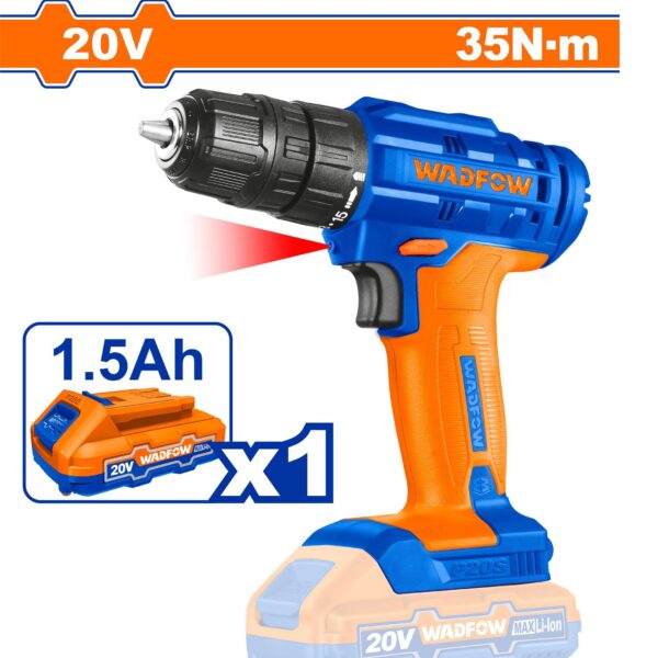 35Nm Lithium-Ion Cordless Drill 20V - WCDP511