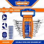 8 Pieces Double Open End Spanner Set - WDS2208