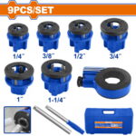 9 Pcs PVC Pipe Threading Set - WJK1D61