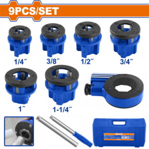 9 Pcs PVC Pipe Threading Set - WJK1D61