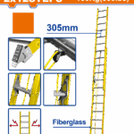 2×12 Step Extension Fiberglass Ladder – WLD0924