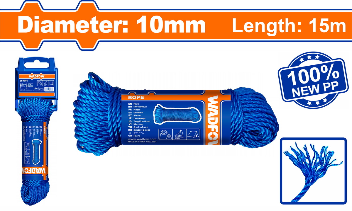 10mm / 15m Rope PP - WRZ1310