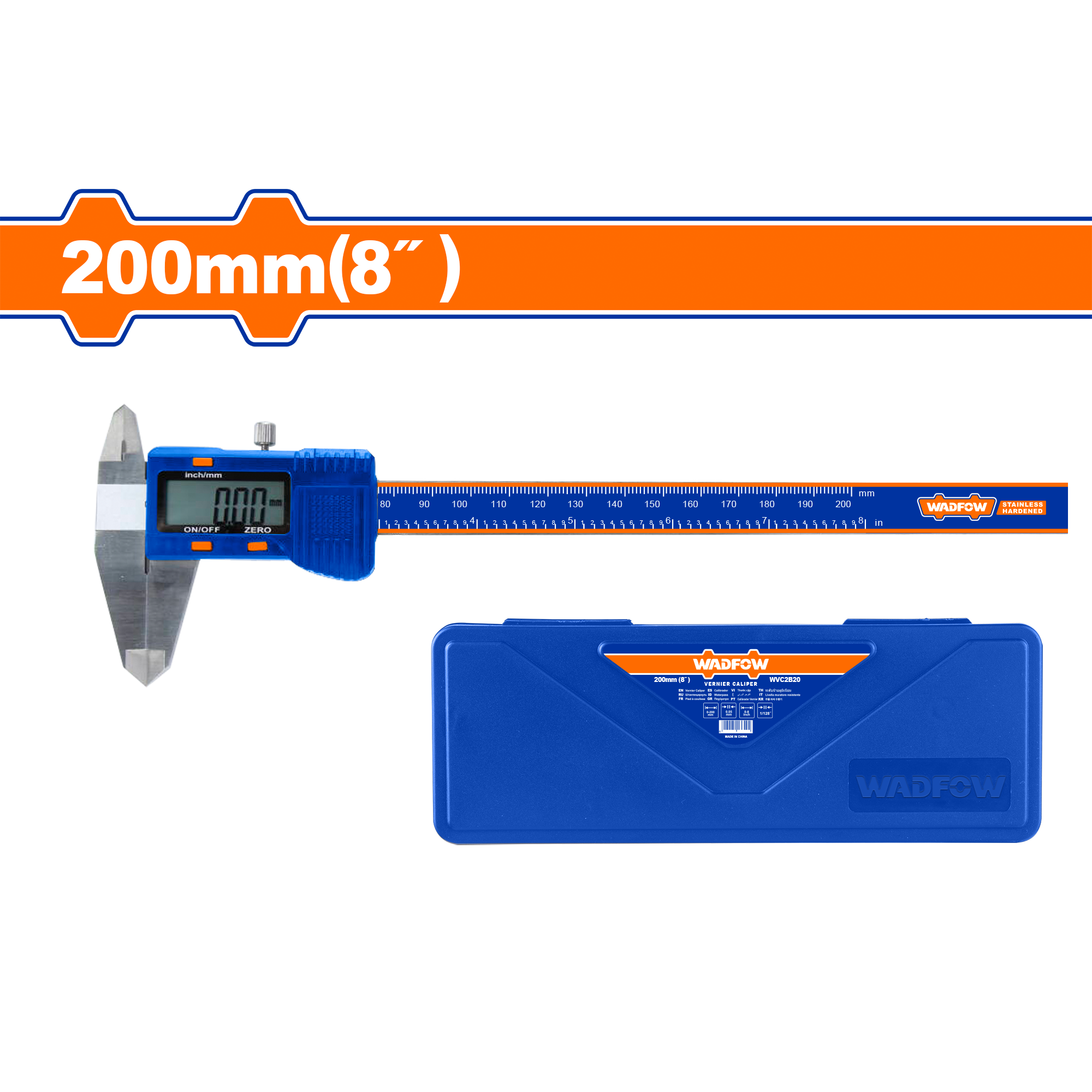 8" Digital Caliper - WVC2B20