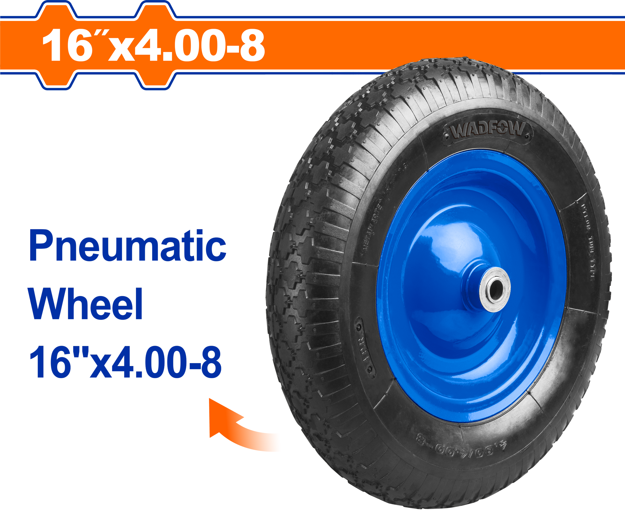 16″ 150kg 90L Pneumatic Wheel – WWB8F01