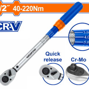 1/2-inch (40-220 Nm) Drive Preset Torque Wrench - WWQ1D12