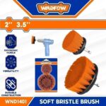 WADFOW 2 Pieces Soft Bristle Brush Set – WND1401