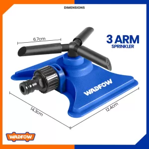 Plastic 3 Arm Rotary Garden Sprinkler - WSN1E23