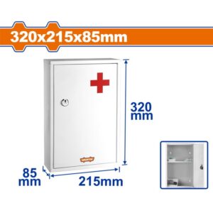 2 Compartment Medical Cabinet (320Χ215Χ85mm) - WYYX4501